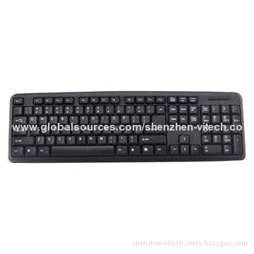 Popular Wired Keyboard, Cheap, Computer Accessories with FCC and CE Marks